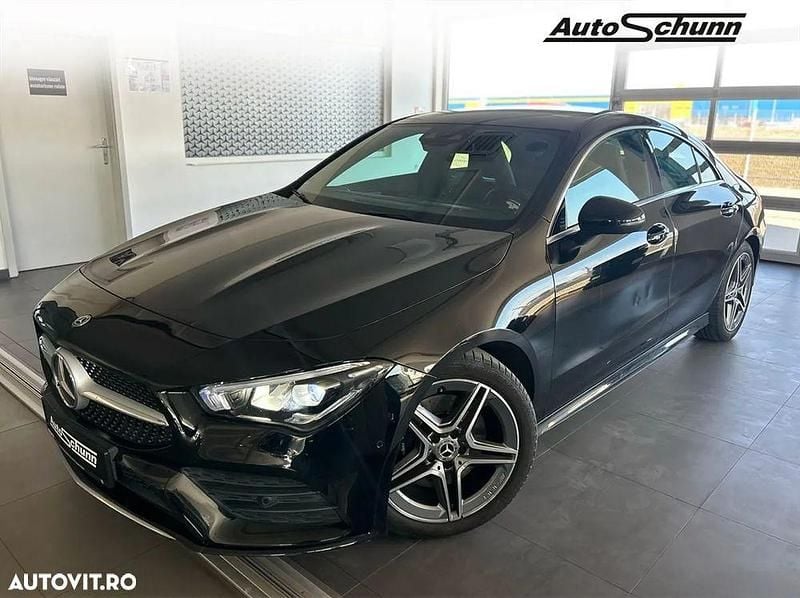 Culoarenegru Utilizat 2020 Mercedes CLA200 AMG line Coupe | 35.078 EUR (Scump) - Imagine 1/4
