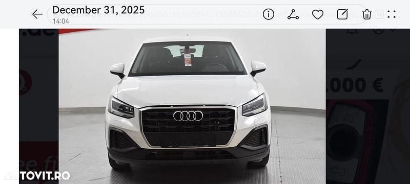 Culoarealb Utilizat 2022 Audi Q2 SUV | 24.600 EUR (Preț OK) - Imagine 1/4