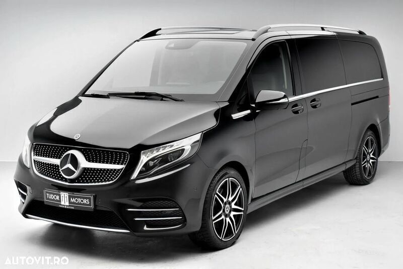 Negru Utilizat 2020 Mercedes V300 Avantgarde Monovolum | 60.896 EUR (Preț bun) - Imagine 1/4