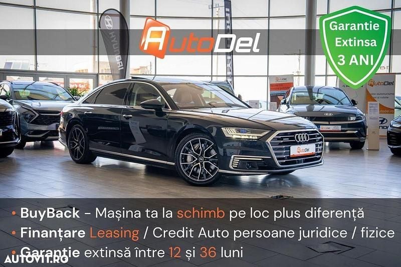 Negru Utilizat 2021 Audi A8L Berlinǎ | 54.000 EUR (Preț bun) - Imagine 1/4