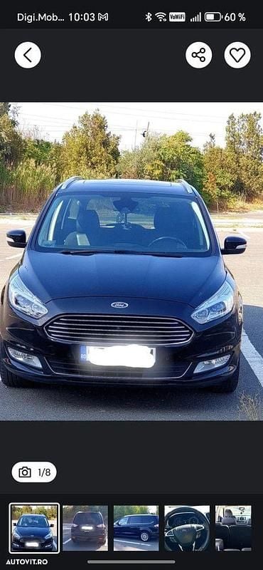 Culoarenegru Utilizat 2016 Ford Galaxy Titanium Monovolum | 9.000 EUR (Preț OK) - Imagine 1/4