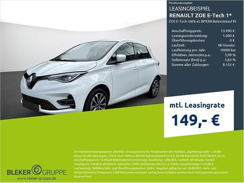Utilizat 2022 Renault Zoe Intens Hatchback | 15.342 EUR (Preț bun) - Imagine 1/1