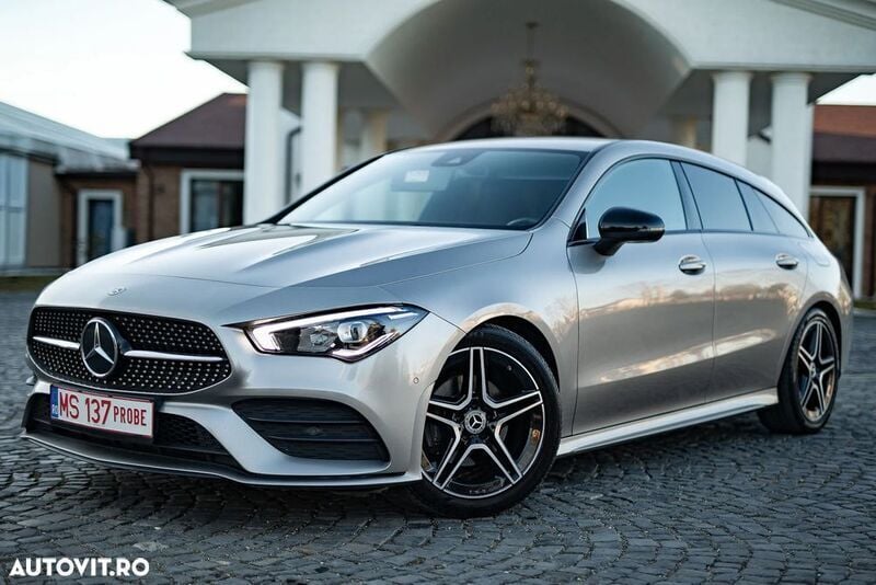 Galbeuriu Utilizat 2020 Mercedes CLA180 Shooting Brake AMG line Break | 18.490 EUR - Imagine 1/4