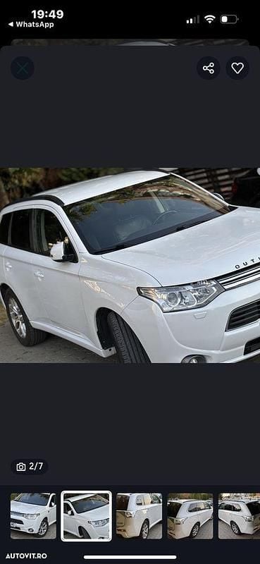 Culoarealb Utilizat 2014 Mitsubishi Outlander P-HEV SUV | 10.900 EUR (Preț OK) - Imagine 1/4