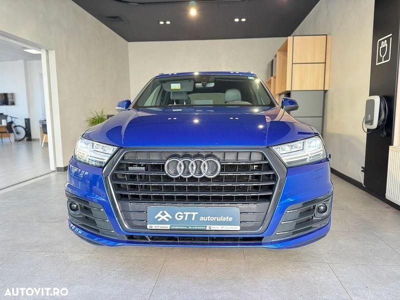 Culoarealbastru Utilizat 2017 Audi Q7 Advanced SUV | 29.950 EUR (Super Preț) - Imagine 1/4