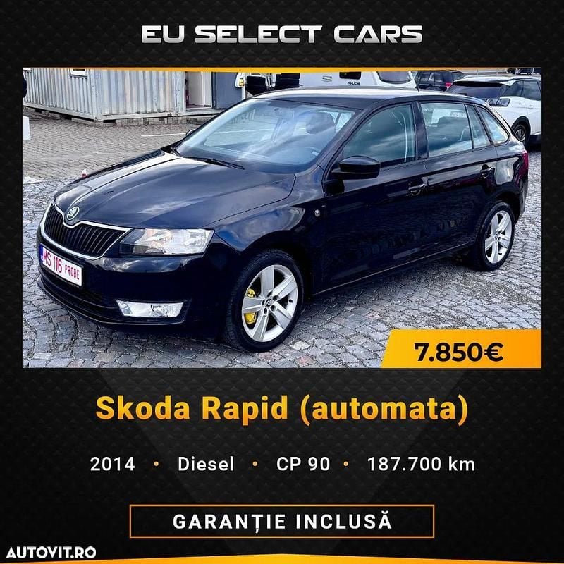 Culoarenegru Utilizat 2014 Skoda Rapid Hatchback | 7.850 EUR (Preț OK) - Imagine 1/4