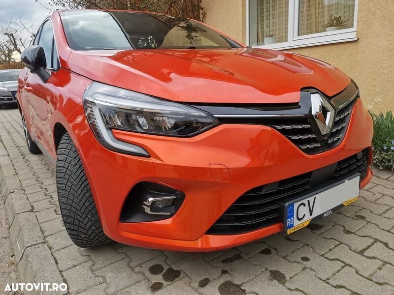 Portocaliu Utilizat 2023 Renault Clio V Techno | 14.300 EUR (Super Preț) - Imagine 1/4