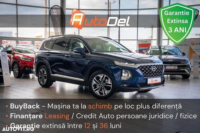 Albastru Utilizat 2019 Hyundai Santa Fe SUV | 25.500 EUR (Puțin scump) - Imagine 1/4