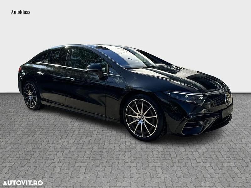 Second-hand Mercedes EQS450+ AMG line 264 kW (360 CP) 2022 Negru Berlinǎ