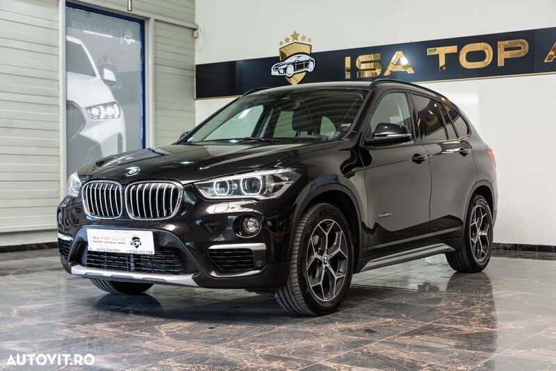 Negru Utilizat 2015 BMW X1 xLine SUV | 15.999 EUR (Scump) - Imagine 1/4