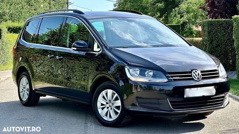 Negru Utilizat 2013 VW Sharan Comfortline Monovolum | 6.900 EUR - Imagine 1/4