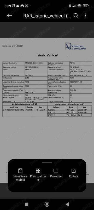 Utilizat 2016 Skoda Octavia Break | 8.000 EUR (Preț bun) - Imagine 1/4