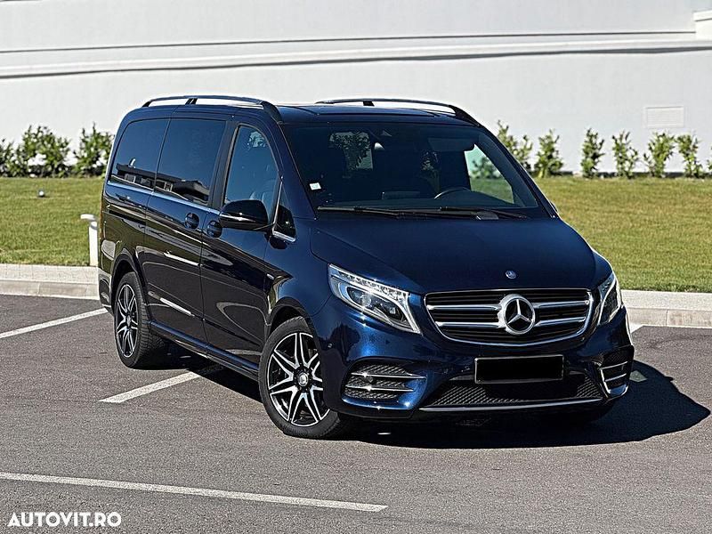 Culoarealbastru Utilizat 2019 Mercedes V250 Avantgarde Edition Monovolum | 32.900 EUR (Super Preț) - Imagine 1/4