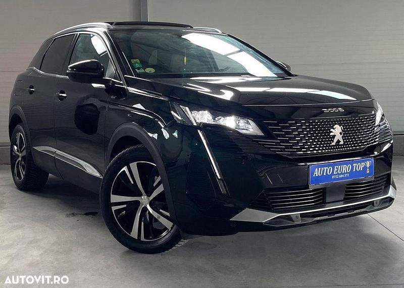 Negru Utilizat 2021 Peugeot 3008 GT SUV | 19.990 EUR (Scump) - Imagine 1/4