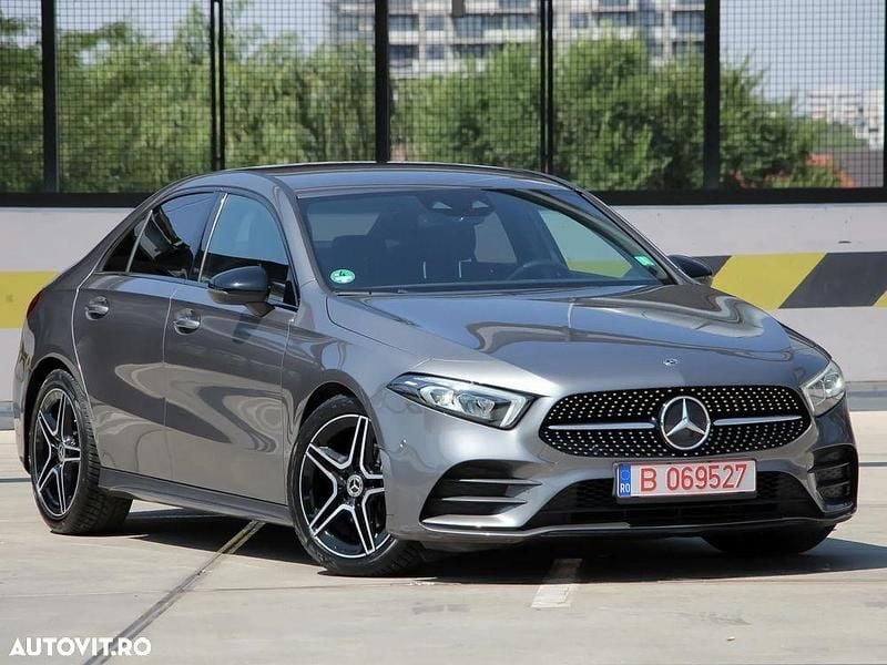 Gri Second-hand 2020 Mercedes A180 Advanced Plus Berlinǎ | 19.784 EUR (Preț OK) - Imagine 1/4