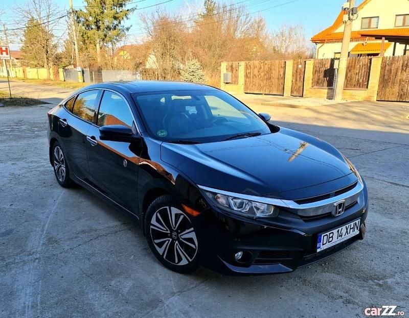 Negru Utilizat 2017 Honda Civic Berlinǎ | 14.200 EUR (Super Preț) - Imagine 1/4