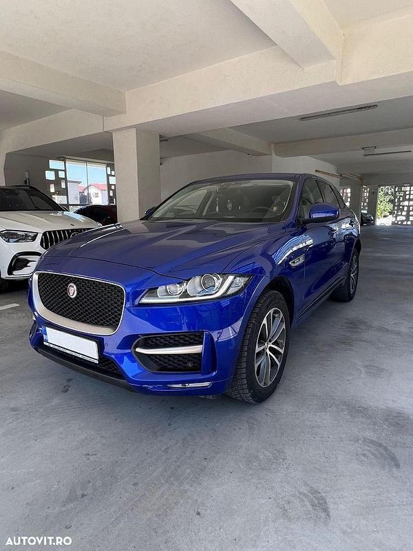 Albastru Utilizat 2018 Jaguar F-Pace R-Sport SUV | 22.600 EUR (Puțin scump) - Imagine 1/2