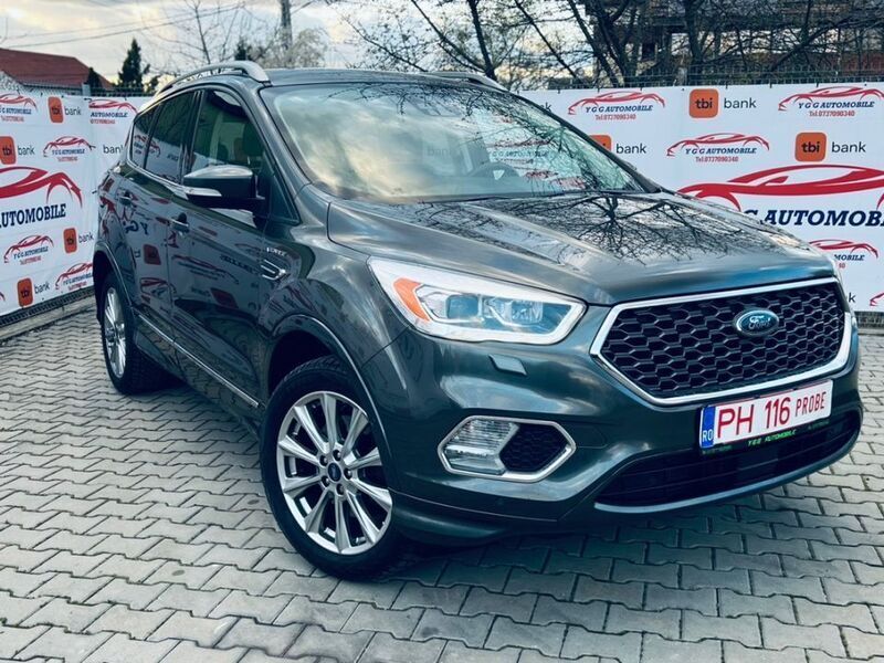 Gri Utilizat 2017 Ford Kuga Vignale SUV | 17.890 EUR - Imagine 1/4