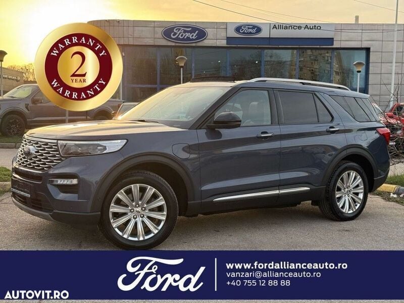 Albastru Utilizat 2021 Ford Explorer SUV | 47.989 EUR - Imagine 1/4