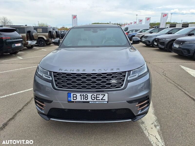 Gri Utilizat 2022 Land Rover Range Rover Velar R-Dynamic SUV | 53.845 EUR (Scump) - Imagine 1/4