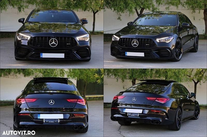Negru Utilizat 2022 Mercedes CLA45 AMG AMG Coupe | 37.600 EUR (Super Preț) - Imagine 1/4