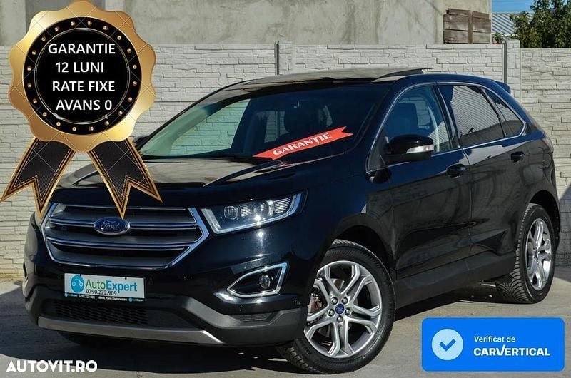 Culoarenegru Utilizat 2017 Ford Edge Titanium SUV | 16.480 EUR (Preț OK) - Imagine 1/4