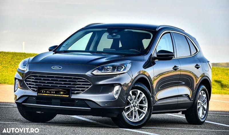 Gri Utilizat 2021 Ford Kuga Titanium SUV | 14.990 EUR (Preț OK) - Imagine 1/4