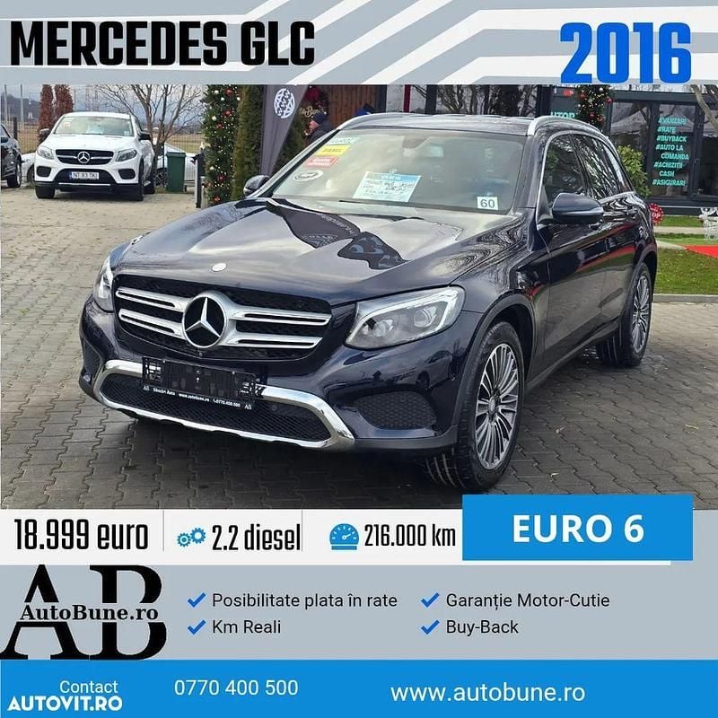 Culoarealbastru Utilizat 2016 Mercedes GLC250 SUV | 18.999 EUR (Preț bun) - Imagine 1/4