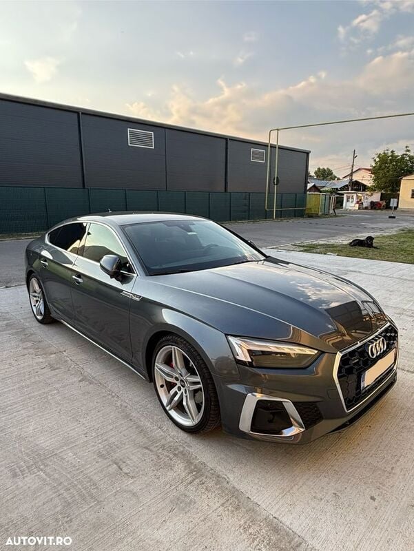 Argint Utilizat 2022 Audi A5 Sportback S-Line Hatchback | 36.999 EUR (Scump) - Imagine 1/4