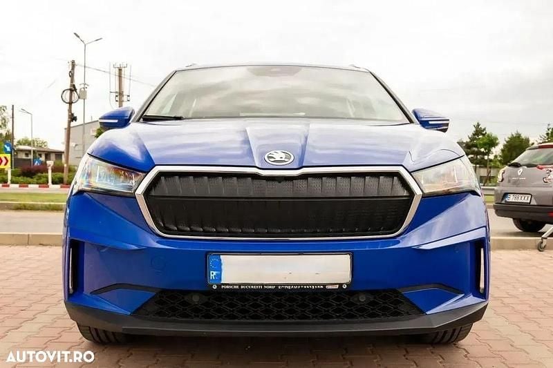 Culoarealbastru Utilizat 2022 Skoda Enyaq iV SUV | 27.700 EUR (Super Preț) - Imagine 1/4