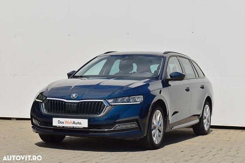 Albastru mediu normal Utilizat 2022 Skoda Octavia Style Break | 19.250 EUR (Preț OK) - Imagine 1/4
