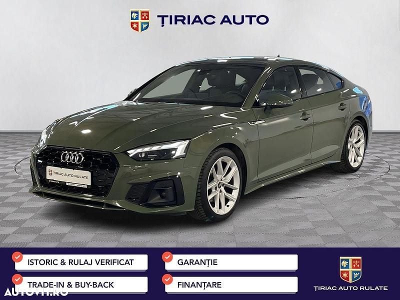 Culoarenegru Utilizat 2022 Audi A5 Sportback S-Line Hatchback | 32.500 EUR (Scump) - Imagine 1/4