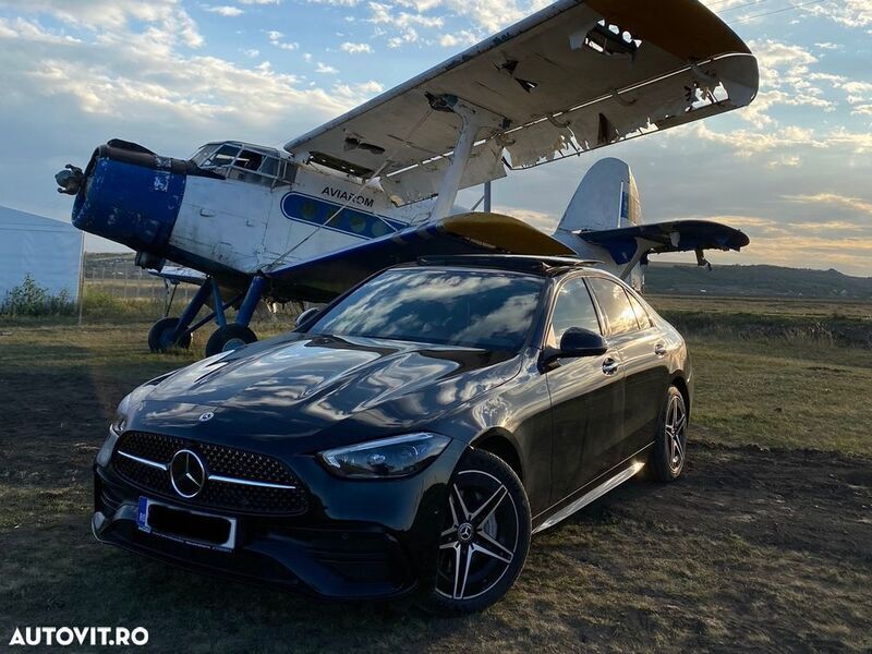 Negru Utilizat 2022 Mercedes C300e Berlinǎ | 53.900 EUR - Imagine 1/4