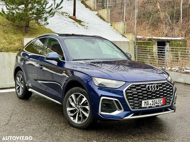 Culoarealbastru Utilizat 2022 Audi Q5 S-Line SUV | 27.750 EUR (Super Preț) - Imagine 1/4