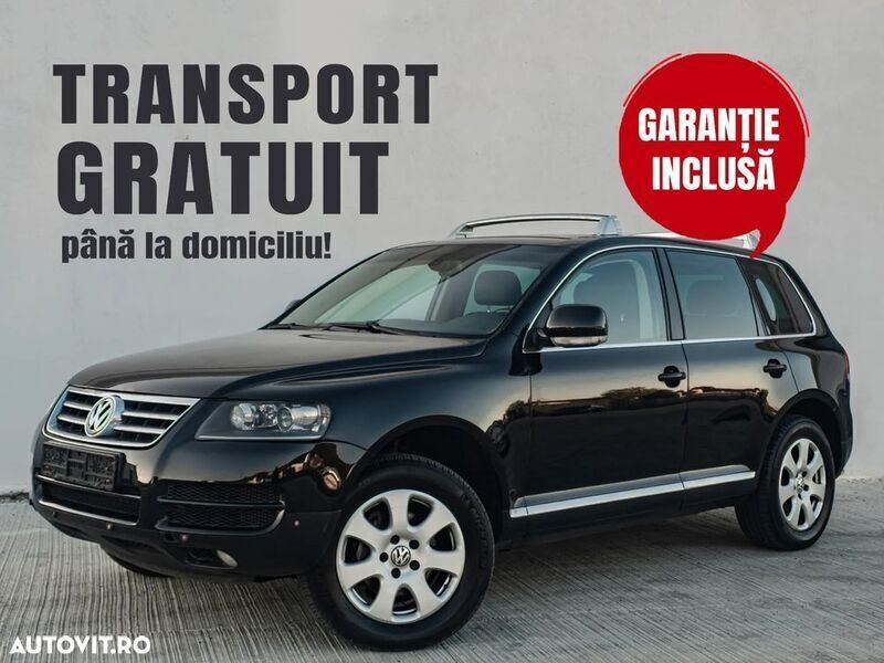 Negru Utilizat 2006 VW Touareg Exclusive SUV | 5.499 EUR (Preț OK) - Imagine 1/4