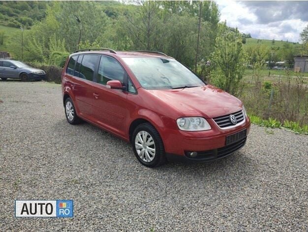Rosu Utilizat 2007 VW Touran Monovolum | 2.300 EUR - Imagine 1/4