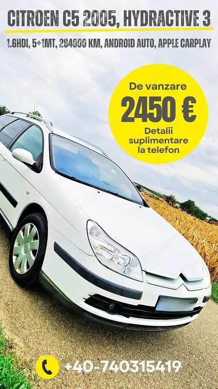 Alb Utilizat 2005 Citroën C5 Break | 2.450 EUR - Imagine 1/4
