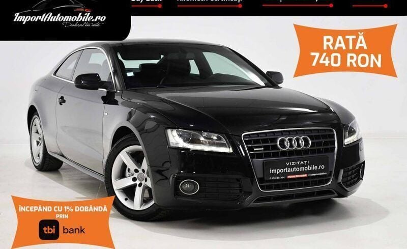 Gri Utilizat 2009 Audi A5 S-Line Coupe | 7.490 EUR (Super Preț) - Imagine 1/4