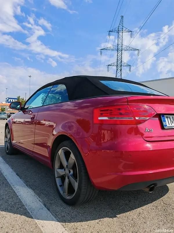 Second-hand Audi A3 140 CP (102 kW) 2010 Rosu Cabrio