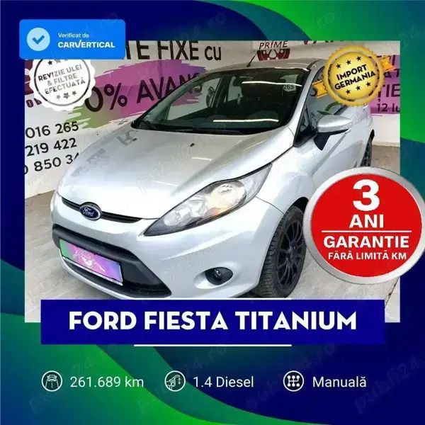 Gri Utilizat 2011 Ford Fiesta Titanium Hatchback | 4.899 EUR (Preț OK) - Imagine 1/4