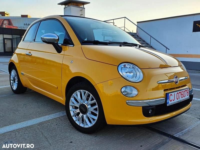 Culoaregalbeuriu Utilizat 2014 Fiat 500C Lounge Cabrio | 6.250 EUR - Imagine 1/4