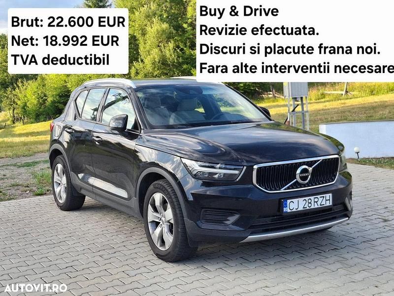 Negru Utilizat 2019 Volvo XC40 Momentum SUV | 22.600 EUR (Puțin scump) - Imagine 1/4