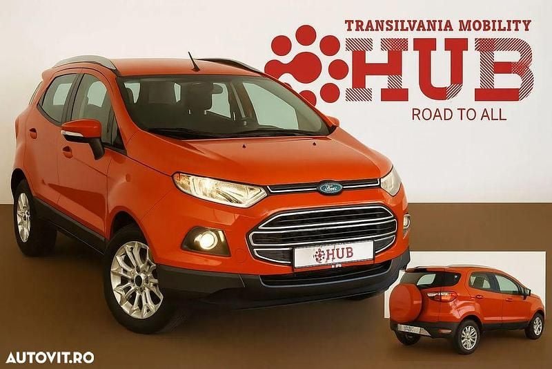 Portocaliu Utilizat 2015 Ford Ecosport Titanium SUV | 9.990 EUR (Scump) - Imagine 1/4