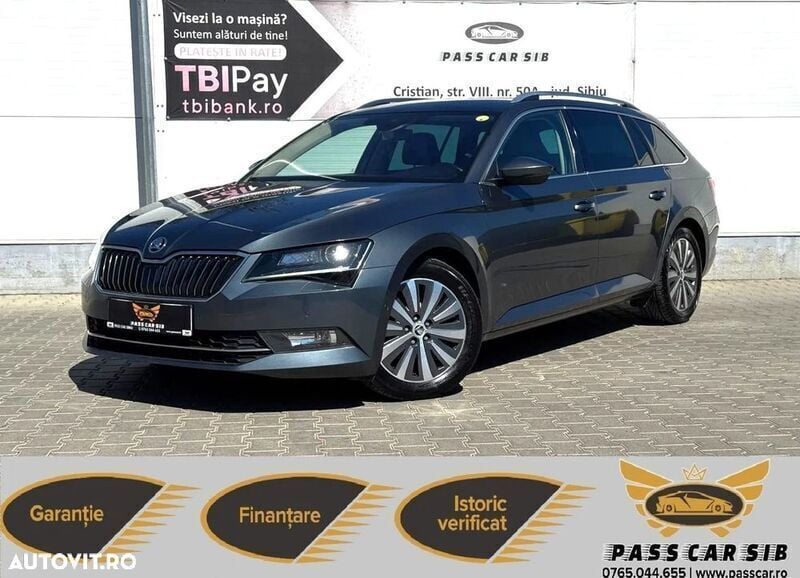 Gri Utilizat 2017 Skoda Superb Style Break | 12.798 EUR (Preț OK) - Imagine 1/4
