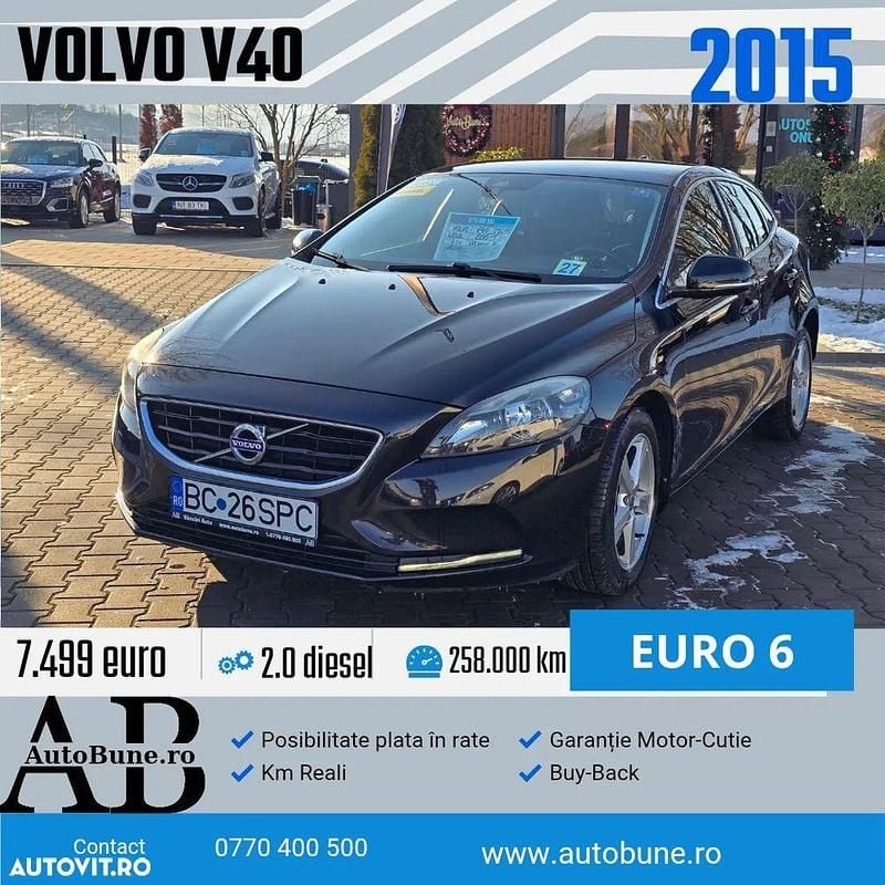 Culoarenegru Second-hand 2015 Volvo V40 Kinetic Hatchback | 7.499 EUR (Preț OK) - Imagine 1/4