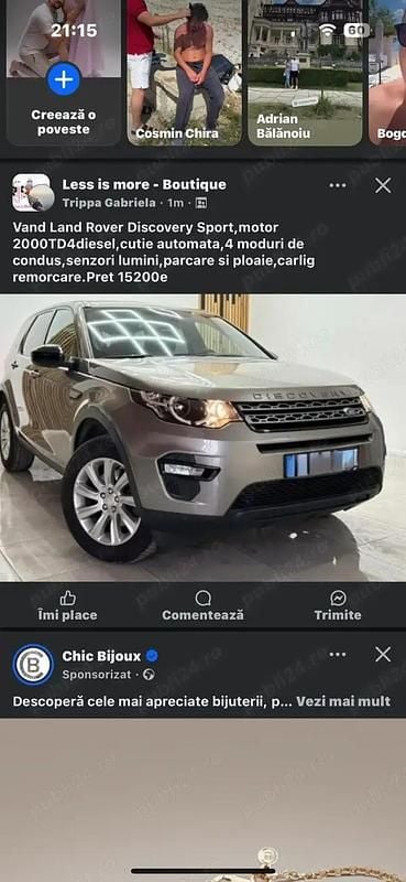 Utilizat 2017 Land Rover Discovery Sport SUV | 14.500 EUR (Preț OK) - Imagine 1/4