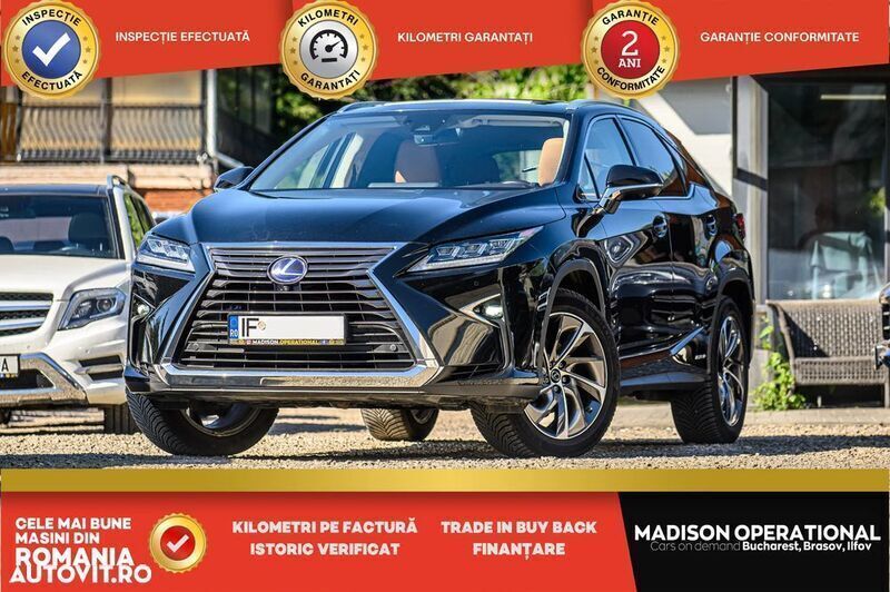Negru Utilizat 2016 Lexus RX450h Luxury Line SUV | 27.750 EUR (Super Preț) - Imagine 1/4