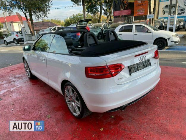 Second-hand Audi A3 Cabriolet S-Line 140 CP (102 kW) 2012 Alb Cabrio