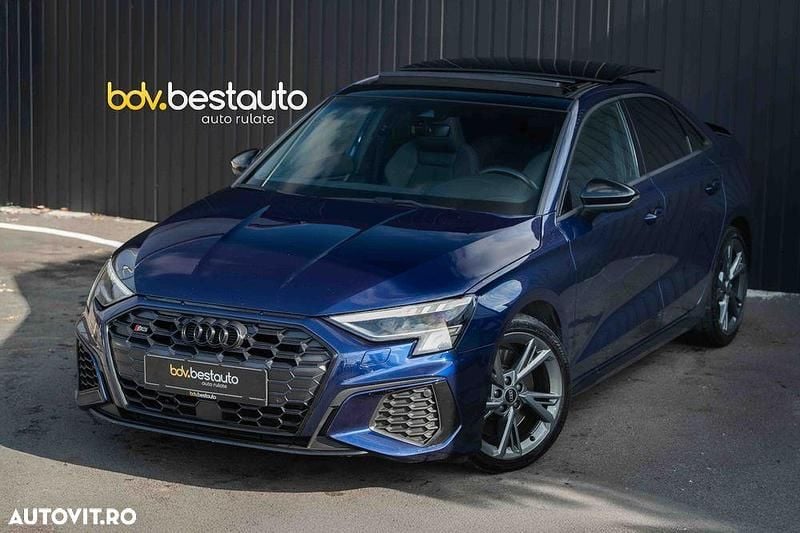 Culoarealbastru Utilizat 2021 Audi S3 S-Line Berlinǎ | 34.990 EUR (Preț bun) - Imagine 1/4