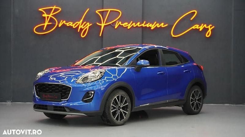 Culoarealbastru Utilizat 2020 Ford Puma Gen-E Titanium SUV | 13.899 EUR (Preț OK) - Imagine 1/4